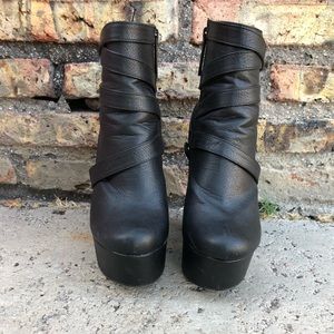 Platform booties size 8.5